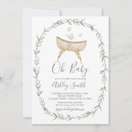 Bohemian Oh Baby shower Uitnodiging