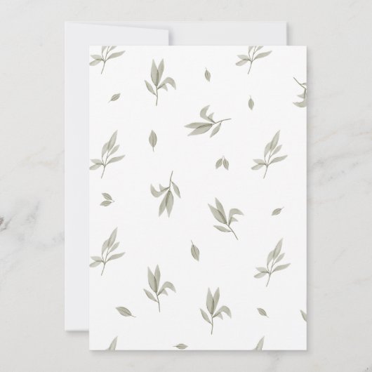 Bohemian Oh Baby shower Uitnodiging (Achterkant)