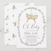 Bohemian Oh Baby shower Uitnodiging (Voorkant / Achterkant)