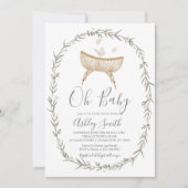 Bohemian Oh Baby shower Uitnodiging (Voorkant)