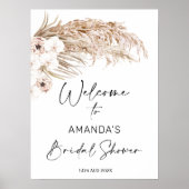 Bohemian Orchard Pampas Vrijgezellenfeest Welkomst Poster (Voorkant)