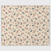 Bohemian Paisley: Handgetekende Waterverf Cadeaupapier (Vlak)