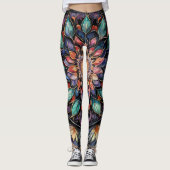 Bohemian Paisley no1 Leggings (Voorkant)