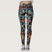 Bohemian Paisley no4 Leggings (Voorkant)
