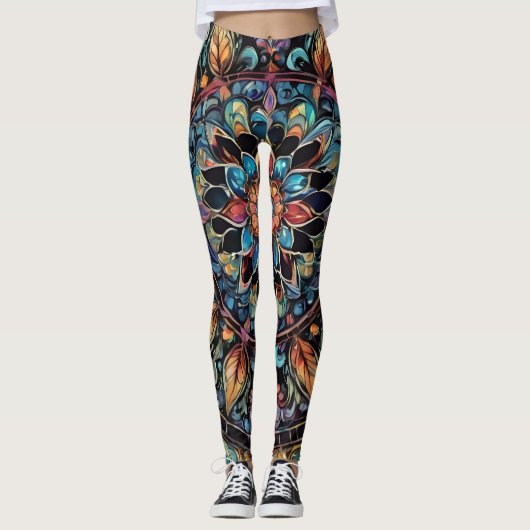 Bohemian Paisley no4 Leggings (Voorkant)