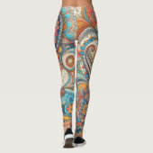 Bohemian Paisley no 10 Leggings (Achterkant)