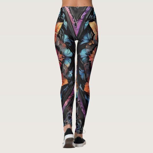 Bohemian Paisley no 3 Leggings (Achterkant)