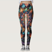 Bohemian Paisley no 3 Leggings (Voorkant)