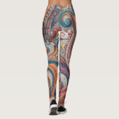 Bohemian Paisley no 7 Leggings (Achterkant)