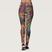 Bohemian Paisley no 9 Leggings (Achterkant)