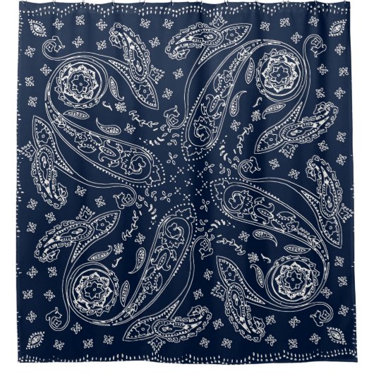 Bohemian Paisley  Print Douchegordijn (Voorkant)