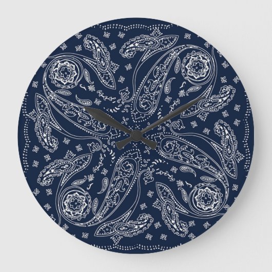 Bohemian Paisley  Print Grote Klok (Voorkant)