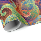 Bohemian Paisley Timeless Pattern Cadeaupapier (Rol Hoek)