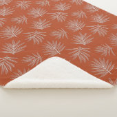 Bohemian Palm Pattern Sherpa Deken (3/4)