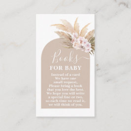 Bohemian Pampas Grass Boeken voor Baby Kaart