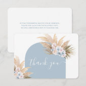 Bohemian Pampas Grass Boy bedankje Bedankkaart (Voorkant / Achterkant)