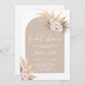 Bohemian Pampas Grass Bridal Shower Kaart (Voorkant / Achterkant)