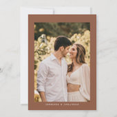 Bohemian Pampas Grass Foto Weddenschap Kaart (Achterkant)