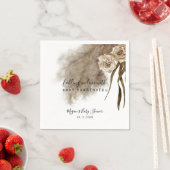 Bohemian Pampas Grass Greenery Baby shower Servet (Insitu)