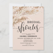 Bohemian Pampas Grass Herfst Vrijgezellenfeest Kaart (Voorkant)