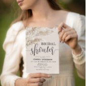 Bohemian Pampas Grass Herfst Vrijgezellenfeest Kaart