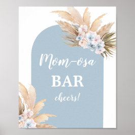 Bohemian Pampas Grass Mimosa Bar Boy Poster