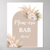 Bohemian Pampas Grass Mimosa Bar Poster (Voorkant)
