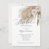 Bohemian Pampas Grass Vrijgezellenfeest Kaart (Voorkant)