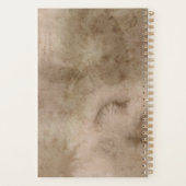 Bohemian Pampas Grass Waterverf Trouwplanner Planner (Achterkant)