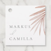Bohemian Pampas Grass Wedding Bedankjes Labels (Voorkant)