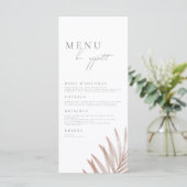 Bohemian Pampas Grass Wedding Menu (Staand voorkant)