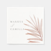 Bohemian Pampas Grass Wedding Servet (Voorkant)