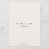 Bohemian Pampas Grass Wedding Vrijgezellenfeest Me Programmakaart (Achterkant)