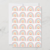 Bohemian Pastel Rainbow Baby Shower for a Girl Bedankkaart (Achterkant)
