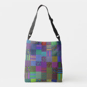 Bohemian Patchwork Cool Hippie Hipster Crossbody Tas (Achterkant)