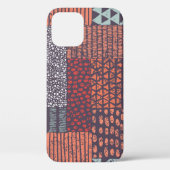 Bohemian patchwork: met de hand getekend naadloos  Case-Mate iPhone case (Achterkant)