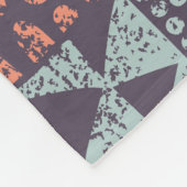 Bohemian patchwork: met de hand getekend naadloos  fleece deken (Hoek)