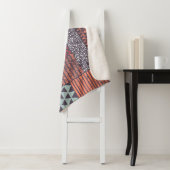 Bohemian patchwork: met de hand getekend naadloos sherpa deken (In situ)