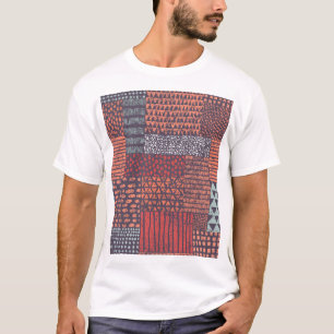 Bohemian patchwork: met de hand getekend naadloos  t-shirt