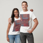 Bohemian patchwork: met de hand getekend naadloos  t-shirt (Unisex)