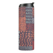 Bohemian patchwork: met de hand getekend naadloos thermosbeker (Gedraaid links)