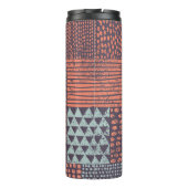 Bohemian patchwork: met de hand getekend naadloos thermosbeker (Achterkant)