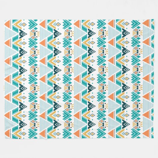 Bohemian Pattern Fleece Deken (Voorkant (Horizontaal))