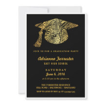 Bohemian Pattern Gold Afstudeerder Pet Graduparty