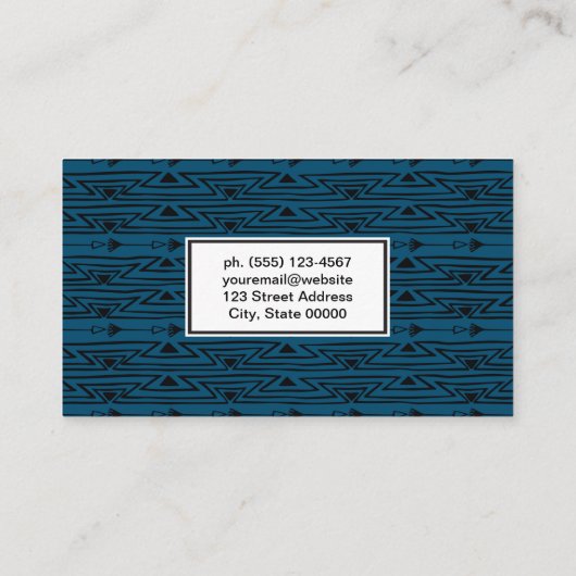 Bohemian Pattern Visitekaartje (Achterkant)