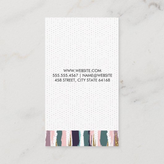 Bohemian Pattern Visitekaartje (Achterkant)