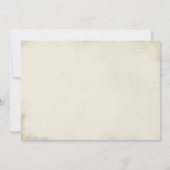 Bohemian Peacock Feather  Blauwgroen bruiloft Kaart (Achterkant)