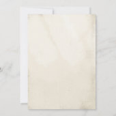 Bohemian Peacock Feather Blauwgroen Vrijgezellenfe Kaart (Achterkant)