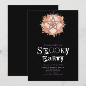 Bohemian Pentagram Heks Magick Halloween Party Kaart (Voorkant / Achterkant)