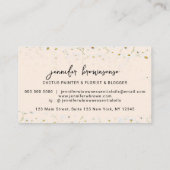 Bohemian Pink Flower Cute Daisies Visitekaartje (Achterkant)